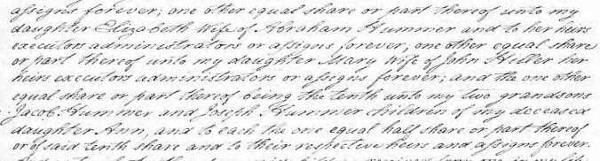 3. Portion of Christopher Flory Will