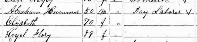 4. Portion of 1860 Census