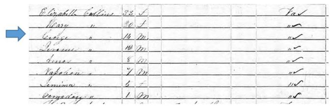 03-1850 Census-GCollins-Gilmer
