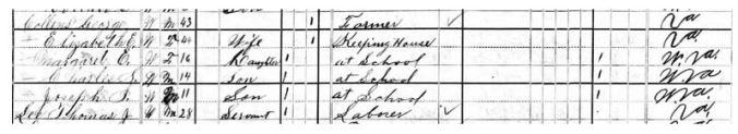 12-1880 Census-GCollins-Wood