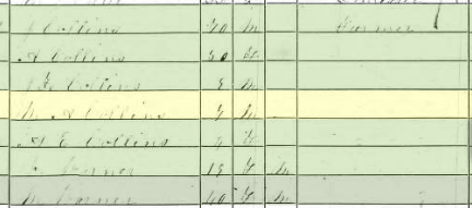 1860 Census-Jcollins